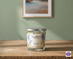 Rackhams Floral Scented Candle Collection - Hyacinth & Jasmine - 550g - thumbnail 1