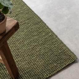 Rackhams Handwoven Jute Green Rug – Natural Colour - 120X170 cm - thumbnail 5