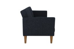 Rackhams Regal 3-Seater Sofa Bed in Blue Fabric - Blue - thumbnail 3