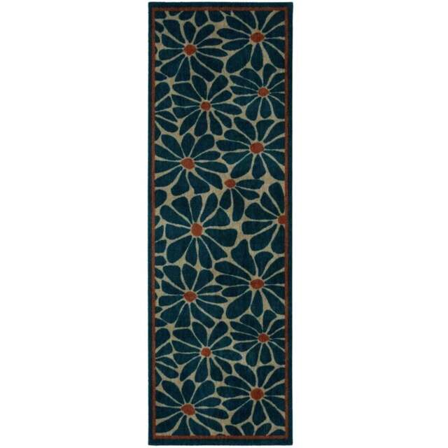 Rackhams Washable Boho Floral Indoor Mat - 50X150 cm - image 1