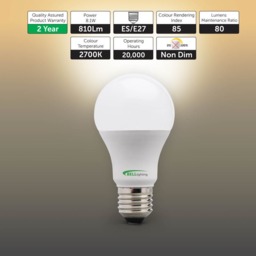 Rackhams E27 Edison Screw LED GLS 8.1W Energy Saving Light Bulbs - Pack of 6 - thumbnail 3