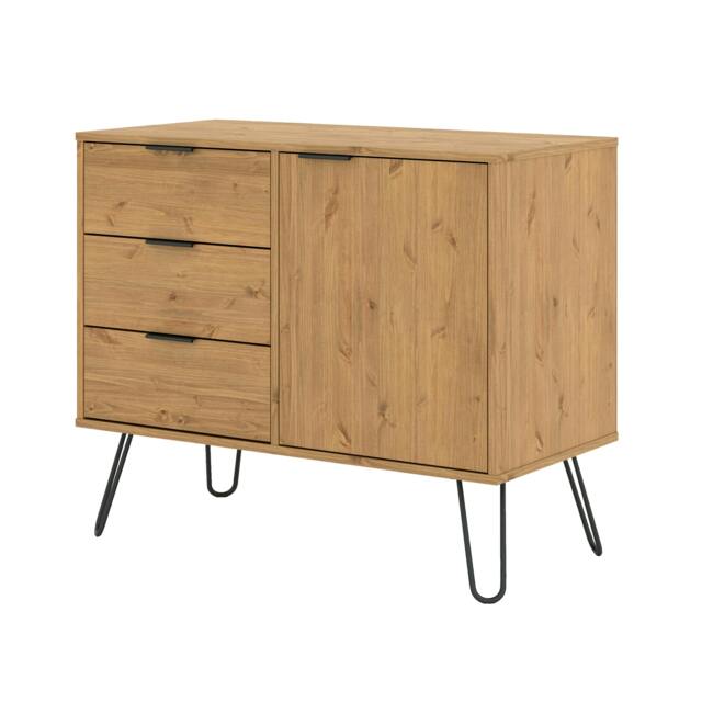 Rackhams Augusta Small Sideboard with 1 Door & 3 Drawers - Brown - image 1