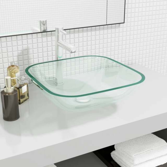 Rackhams Basin Glass 42x42x14 cm Transparent
