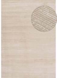 Rackhams Carmel Beige-Cream Striped Rug - 6020 - 80X150 cm - thumbnail 1