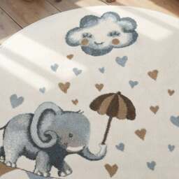 Rackhams Boho Kids Round Walk like an Elephant Rainy Rug - Ø 160 cm - thumbnail 6