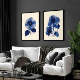 Rackhams Wall Art For Hallways - Set of 2 Botanical Wall art Prints - A3 11.69 x 16.54 in / 29.7 x 42 cm - Satin Photo paper 280 gsm - White Frame - thumbnail 5