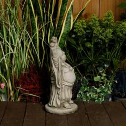 Rackhams Happy Buddha Hand Up Small Statue Garden Ornament - thumbnail 3