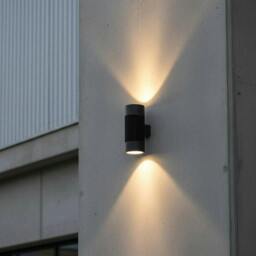 Rackhams 40 Watt LED Black Large Exterior Wall Light - thumbnail 1