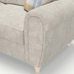 Rackhams Edgar Chesterfield Fabric 3 Seater Sofa - thumbnail 3