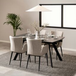 Rackhams Blackburn Black Ceramic Dining Table - Black - No - Black - thumbnail 6