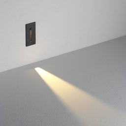 Rackhams 3 Watt Black Recessed Interior Sensor Light For The Stairs - thumbnail 2
