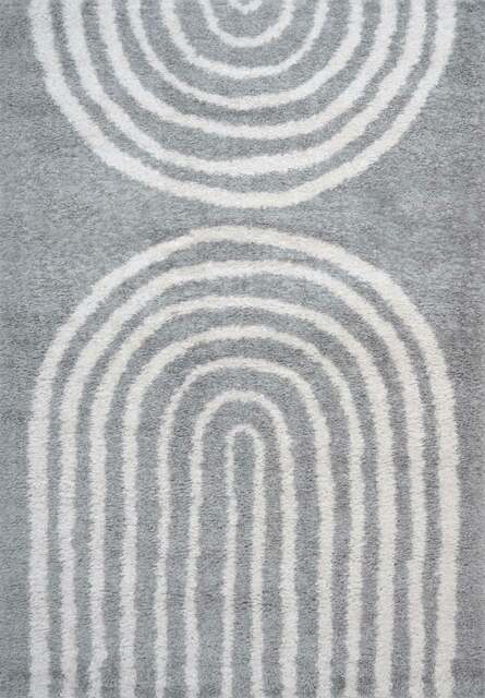 Rackhams Moodi Shaggy Grey Echo Rug - 80X150 cm - image 1