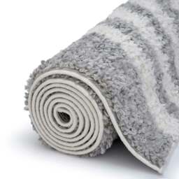 Rackhams Moodi Shaggy Grey Echo Rug - 80X150 cm - thumbnail 6
