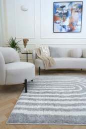 Rackhams Moodi Shaggy Grey Echo Rug - 80X150 cm - thumbnail 2