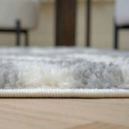 Rackhams Moodi Shaggy Grey Echo Rug - 80X150 cm - thumbnail 5