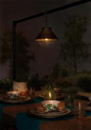 Rackhams Solar Steel Wire Hanging Lantern Detroit - thumbnail 2
