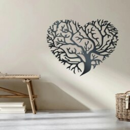Rackhams Heart Tree of Life Metal Wall Art - Indoor & Outdoor Decor UK - thumbnail 2