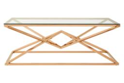 Rackhams Allure Corseted Rose Gold Coffee Table