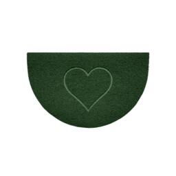 Rackhams Heart Embossed Halfmoon Indoor/Sheltered Outdoor Spaghetti Doormat - Beige - thumbnail 6