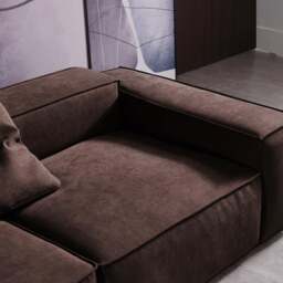 Rackhams Hee Nordic Sofa, Two Seater, Three Seater Sofa, Corner Sofa, Suede - Others ( Contact Us ) - Two Seater 268cm - With Ottoman - thumbnail 6