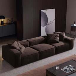 Rackhams Hee Nordic Sofa, Two Seater, Three Seater Sofa, Corner Sofa, Suede - Others ( Contact Us ) - Two Seater 268cm - With Ottoman - thumbnail 2