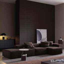 Rackhams Hee Nordic Sofa, Two Seater, Three Seater Sofa, Corner Sofa, Suede - Others ( Contact Us ) - Two Seater 268cm - With Ottoman - thumbnail 4