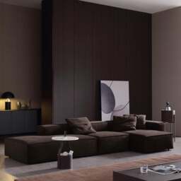 Rackhams Hee Nordic Sofa, Two Seater, Three Seater Sofa, Corner Sofa, Suede - Others ( Contact Us ) - Two Seater 268cm - With Ottoman - thumbnail 3
