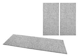 Rackhams Tufted Wool-Look 3 pcs Grey Rug Set - 3 pcs 67X250 cm 67X140 cm 67x140 cm - thumbnail 3