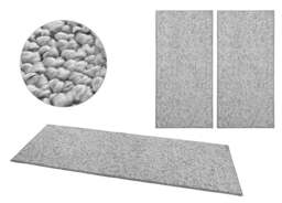 Rackhams Tufted Wool-Look 3 pcs Grey Rug Set - 3 pcs 67X250 cm 67X140 cm 67x140 cm - thumbnail 1