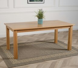 Rackhams Oslo 180 x 90cm Large Oak Dining Set with Lincoln Oak Chairs - Natural Oak - 6 chairs - thumbnail 6