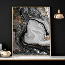 Rackhams Contemporary art for living room - set of 3 wall art prints - A3 11.69 x 16.54 in / 29.7 x 42 cm - Satin Photo paper 280 gsm - Unframed - thumbnail 5