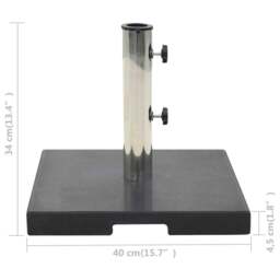 Rackhams Parasol Base Granite 20 kg Square Black - thumbnail 6