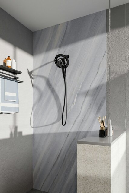 Rackhams Magnetic Bathroom Shower Head Set - Black - image 1
