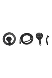 Rackhams Magnetic Bathroom Shower Head Set - Black - thumbnail 5