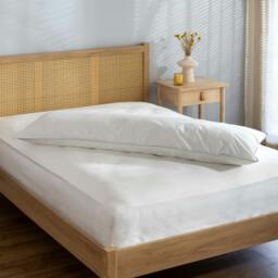 Rackhams Soft As Down Body Pillow & Pillowcase - Soft/Medium - Soft - Medium