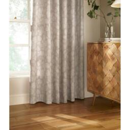 Rackhams Irwin Woodland Design Ringtop Eyelet Curtains (Pair) - Stone - 168x137cm - Stone - 50% Cotton/50% Polyester - thumbnail 2