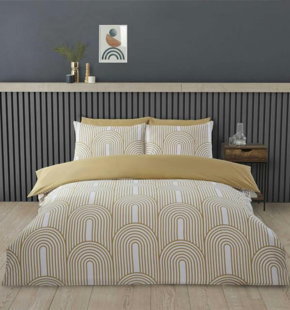 Rackhams Arches Ochre Duvet Cover Set - Single - image 1