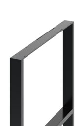 Rackhams 2Pcs Black H-shaped Anti-Slip Metal Table Legs Furniture Replacement Legs for DiningTable, Desks and Workbenches,  75cm(W) x 71cm(H) - Black - thumbnail 4