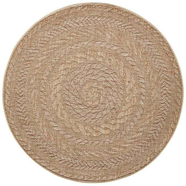 Rackhams Indoor Outdoor Almendro Round Rug – Chevron Design - Ø 200 cm - image 1