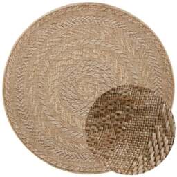 Rackhams Indoor Outdoor Almendro Round Rug – Chevron Design - Ø 200 cm - thumbnail 2