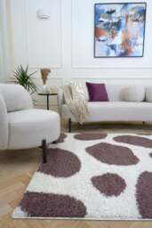 Rackhams Moodi Shaggy Purple Nimbus Rug - 160X230 cm - thumbnail 2