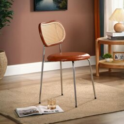 Rackhams Coer Rattan Dining Chair, Rattan - Brown - thumbnail 1