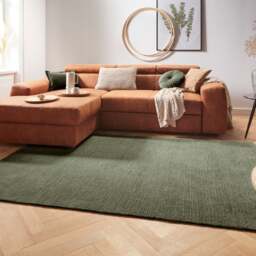 Rackhams Supersoft Unicolor Short-Pile Green Rug - 160X230 cm - thumbnail 4