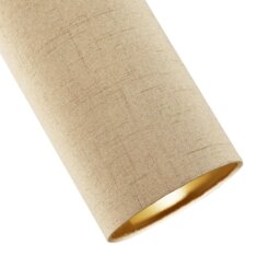 Rackhams Modern and Stylish Stitched Effect Taupe Linen Fabric Cylindrical 25cm Lampshade - thumbnail 5