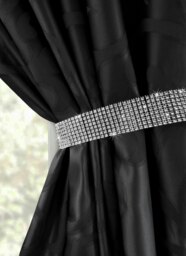 Rackhams Diamante Strip Curtain Tieback Pair - Silver
