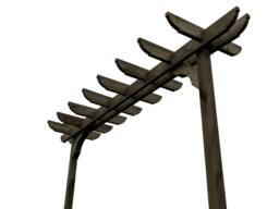 Rackhams Corbel Double Beam Pergola, Plant Climbing Arbour - Sculpted brace - Natural (Light Green) - Two Row Kit - 2.4m - thumbnail 5