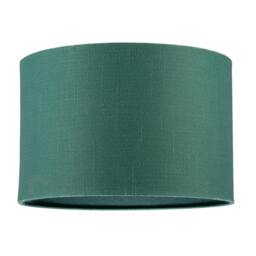 Rackhams Designer Fir Forest Green Textured Linen Fabric Circular Lamp Shade