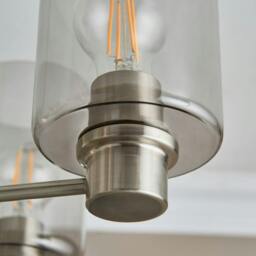 Rackhams Kingsholm 5 Light Satin Nickel Semi Flush Ceiling Light - thumbnail 4