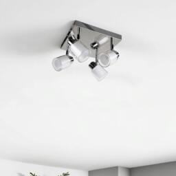 Rackhams Jacey 4 Light Polished Chrome Ceiling Spotlight Plate