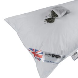 Rackhams Super Microfibre Lavender Pillow with Dried Lavender Insert Extra Fill
